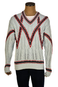 Brioni V-Neck Thick Knit Sweater