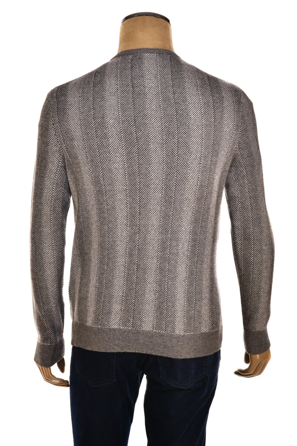 Manrico Striped Cashmere V-Neck Sweater