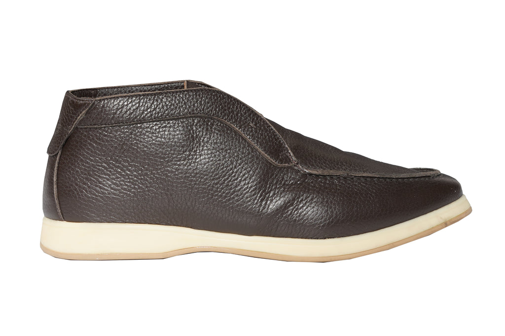 Andrea Ventura Leather High Penny Loafers