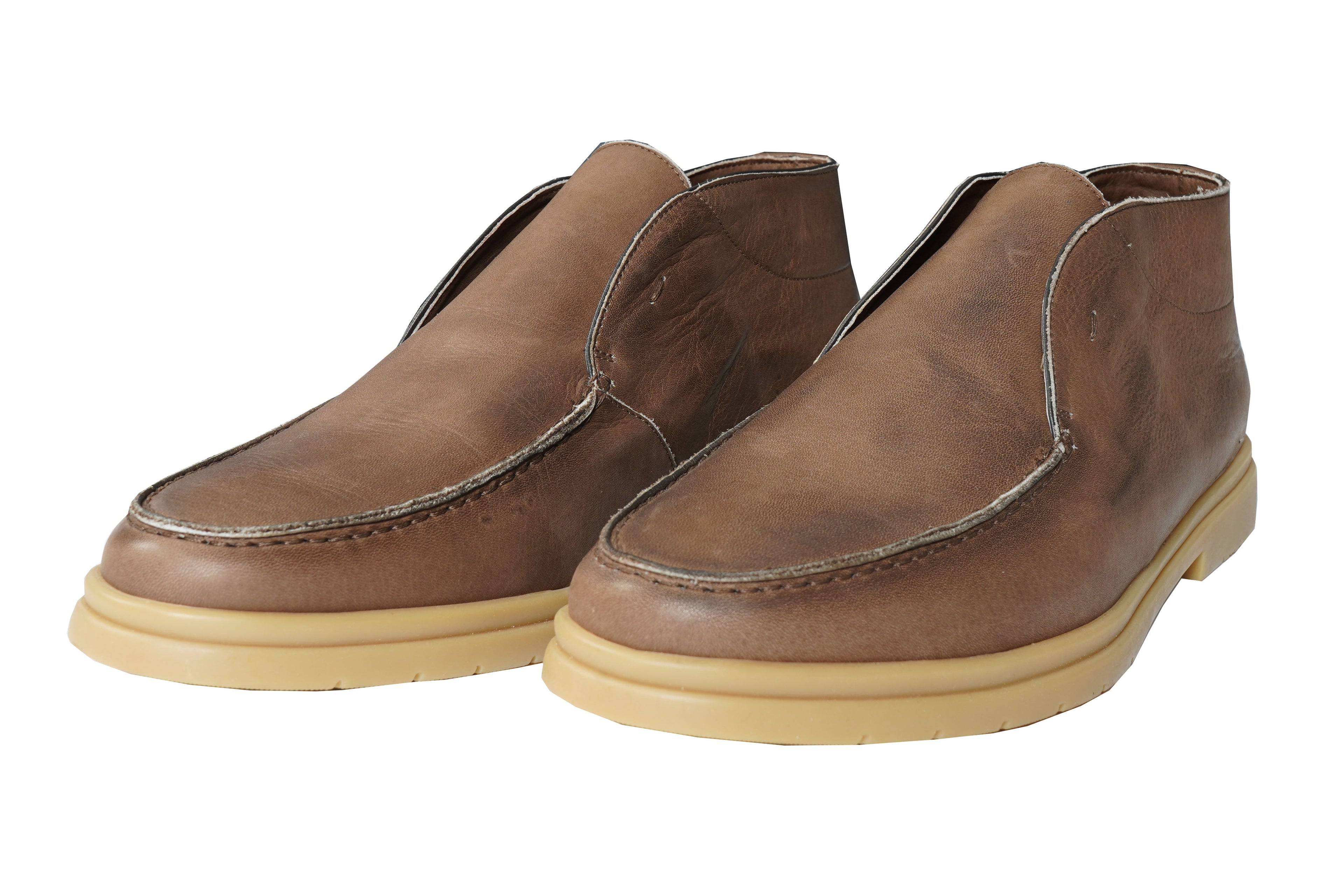 Andrea Ventura Shiny Leather Loafers