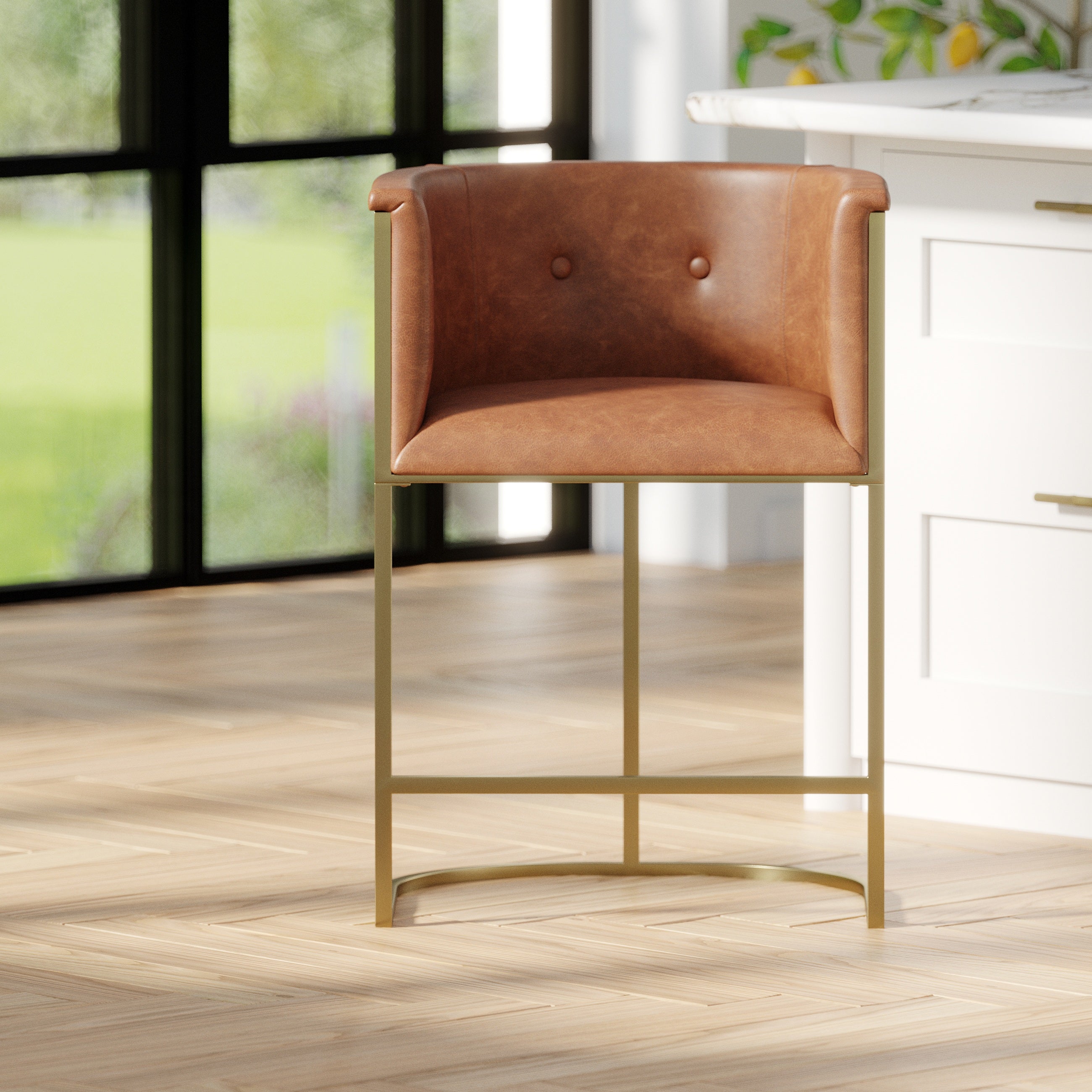 Greensboro Barstool in Brown
