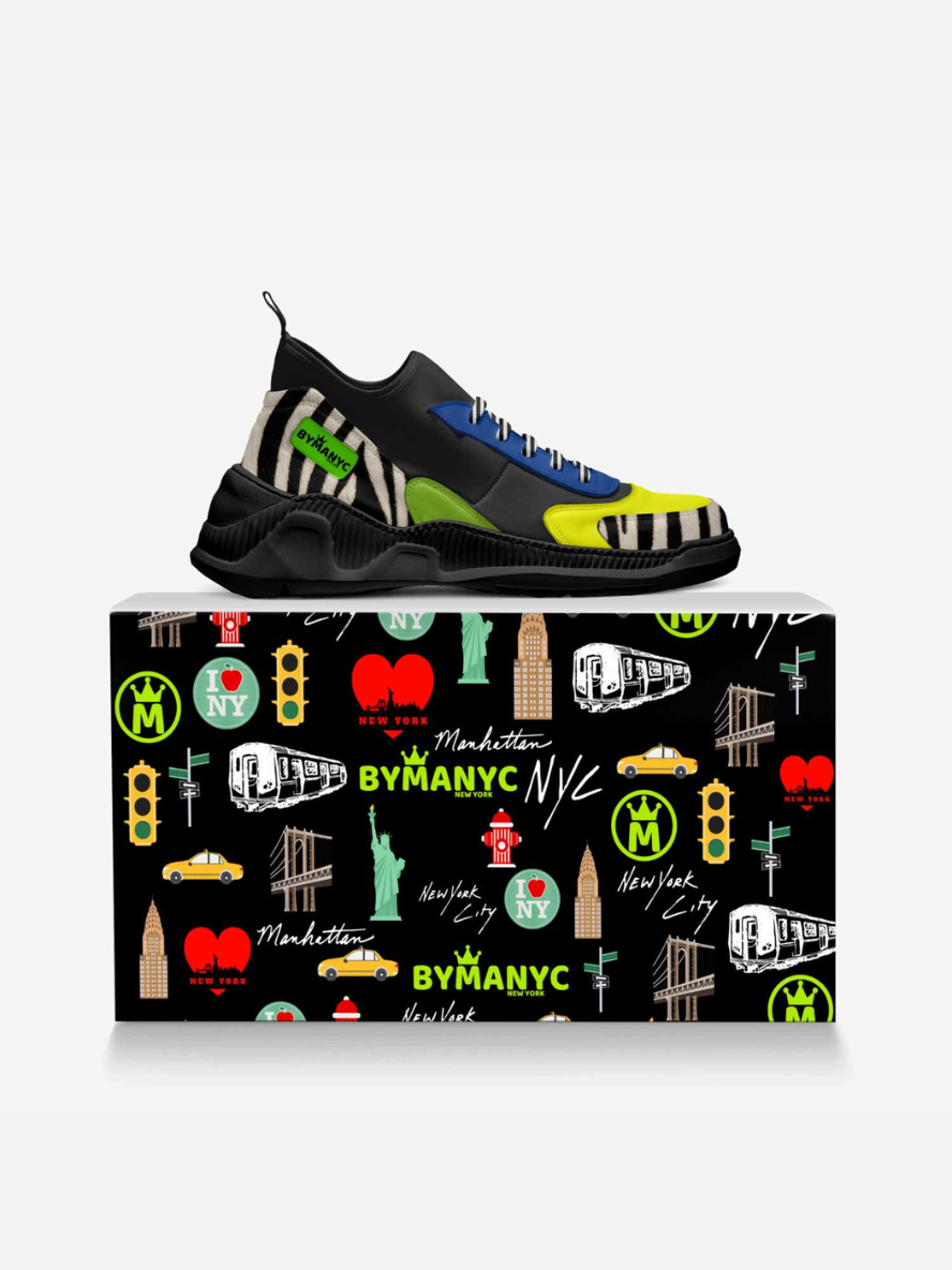 BYMANYC ® NYC NoHo Essence: Avant-Garde Vegan Sneakers with Artistic Soul