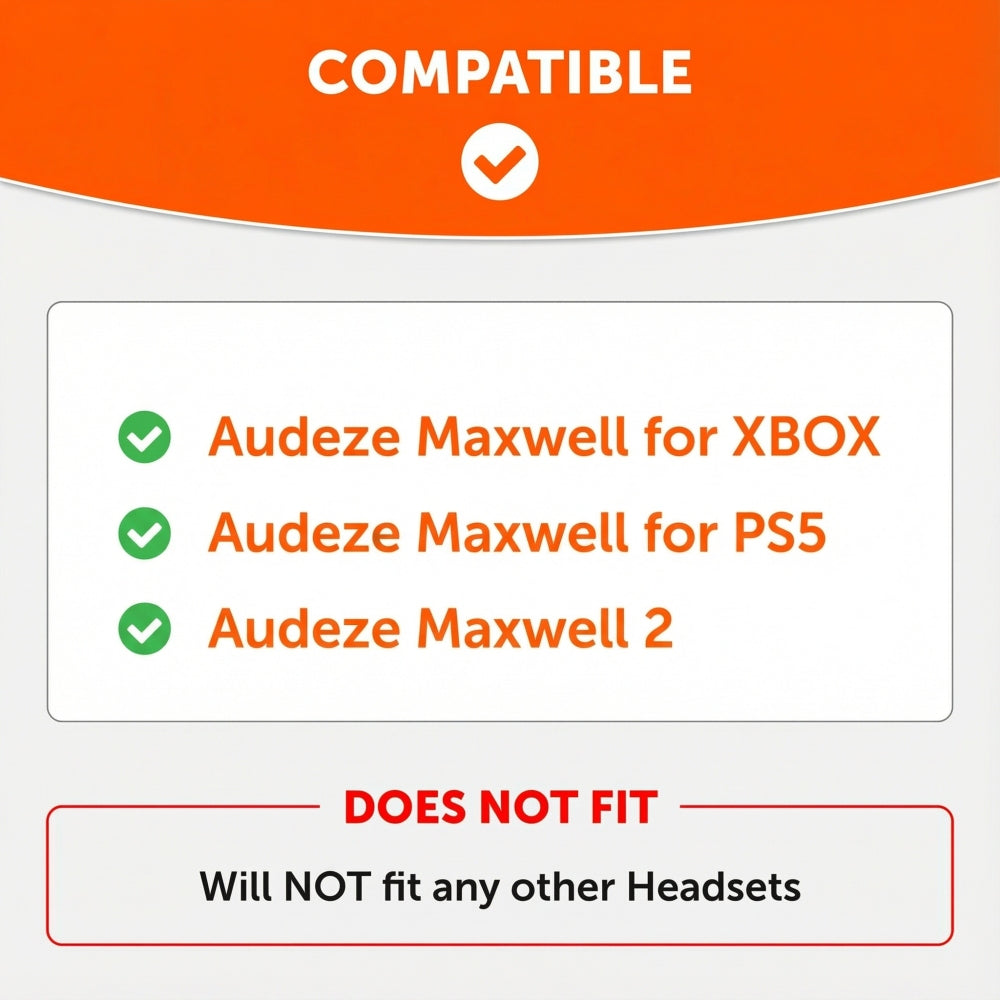 Upgraded Silicone Headband for Audeze Maxwell 1 and 2 - WC HeadbandZ