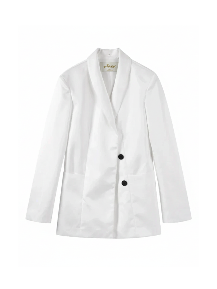 Black And White Women's Suit Jacket, Wall Street, BYMANYC New York.