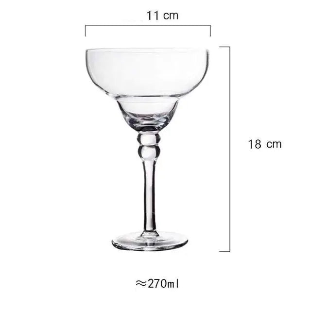 Cristal Handmade Artisan Margarita Glasses