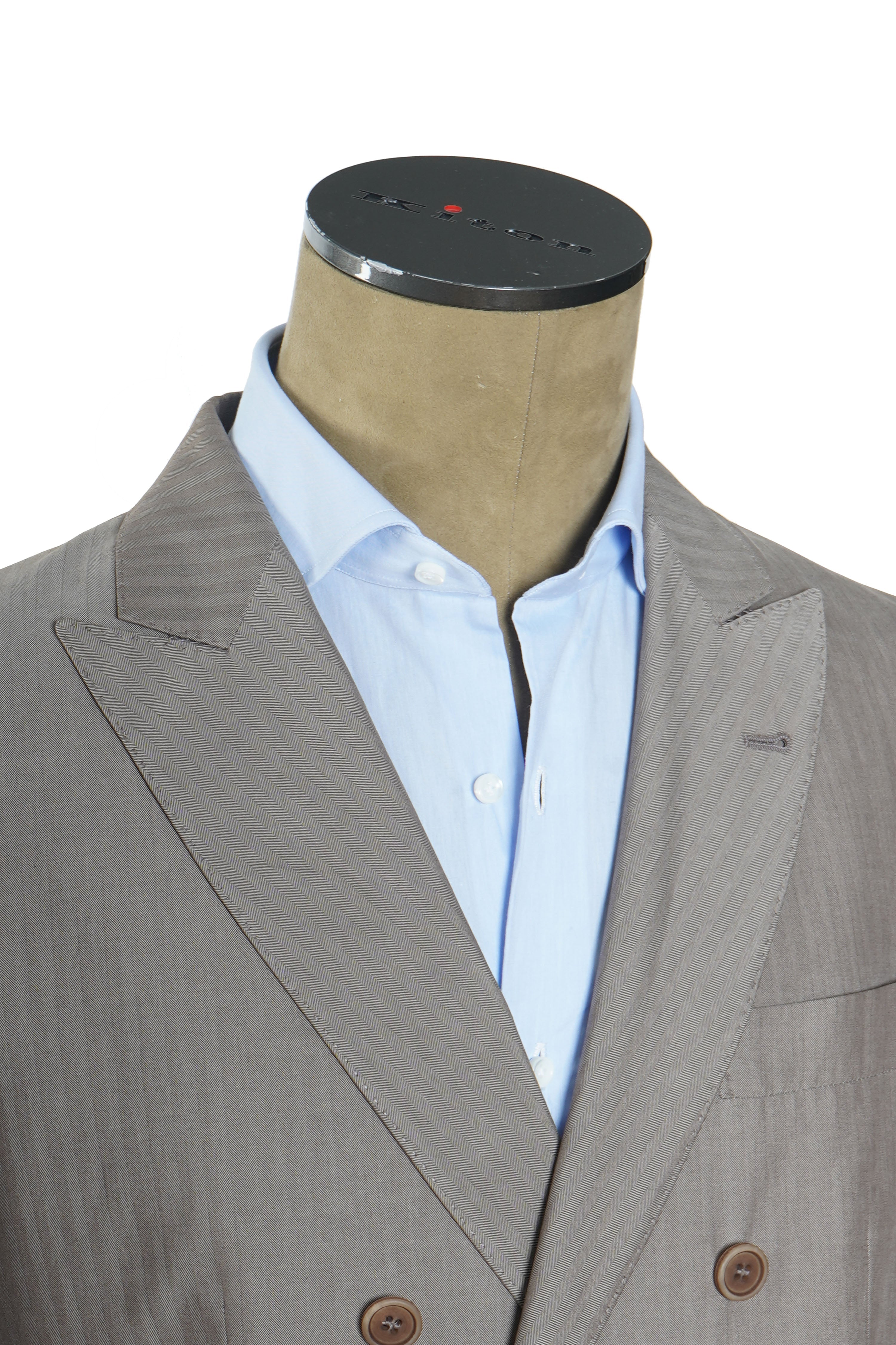 Brunello Cucinelli Double-Breasted Jumbo Pinstripe Cotton Suit