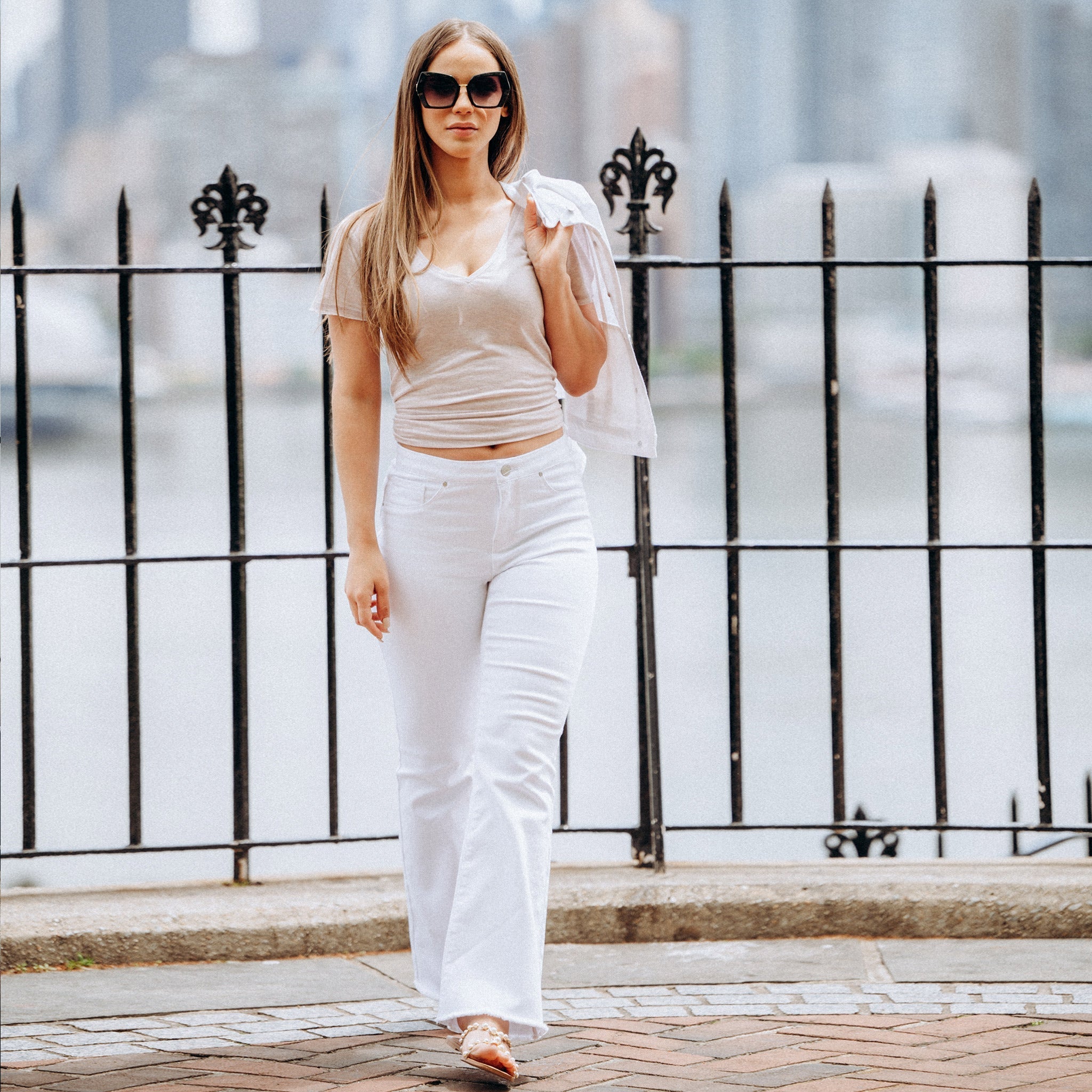 Raw Hem Cropped Bootcut