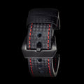 Red Stitching Carbon Fiber