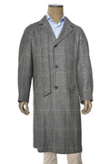 Kiton Prince of Wales Cashmere Button Down Overcoat