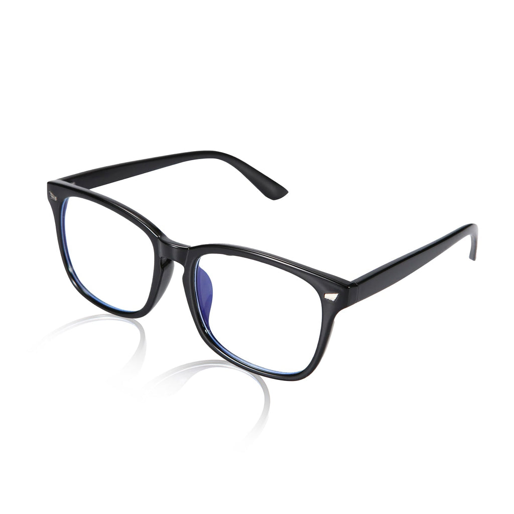 Daytime Wayfarer Blue Light Reading Glasses - Black 1.0x