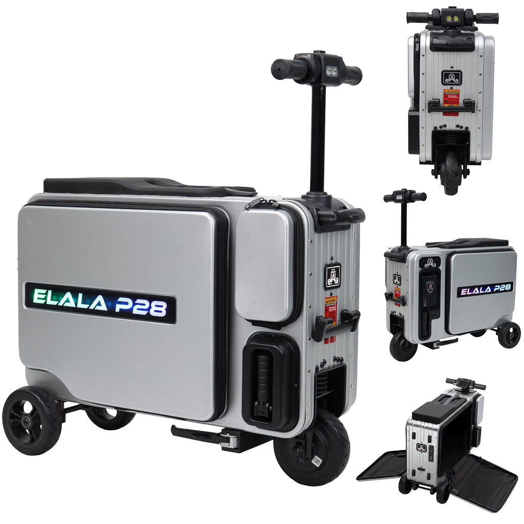 Elala P28 - The Rideable Checked Suitcase Built for Two