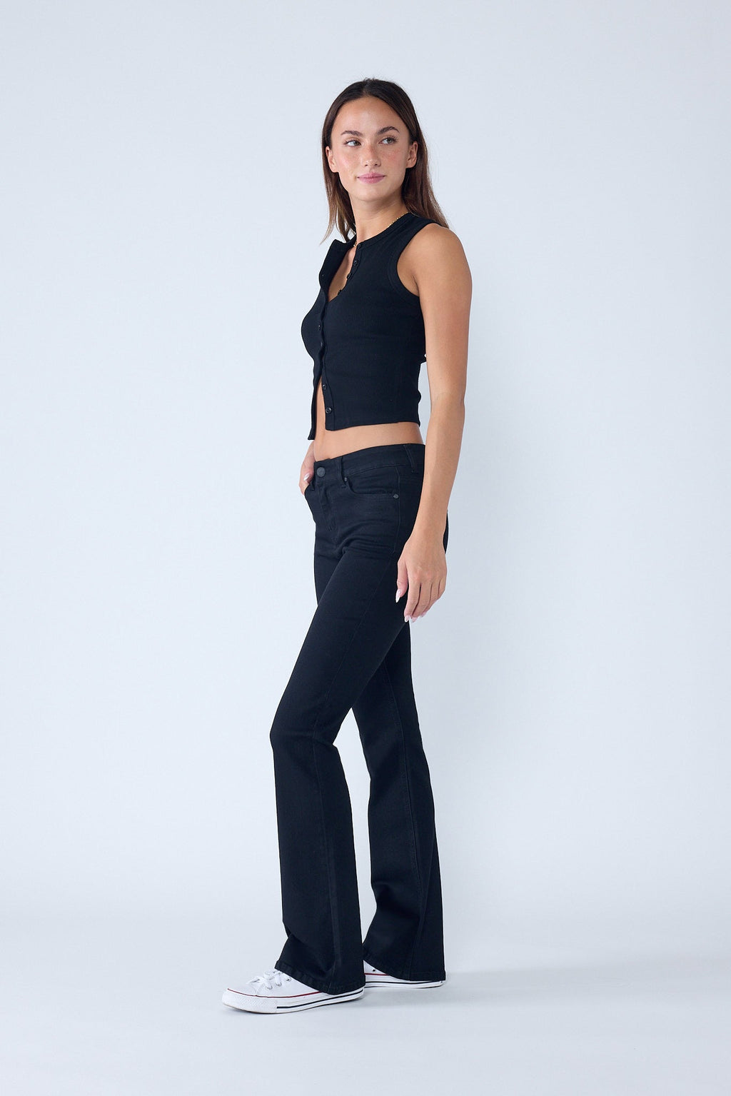 High Rise 5-Pocket Bootcut Jeans