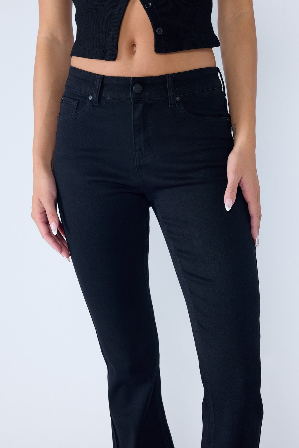 High Rise 5-Pocket Bootcut Jeans