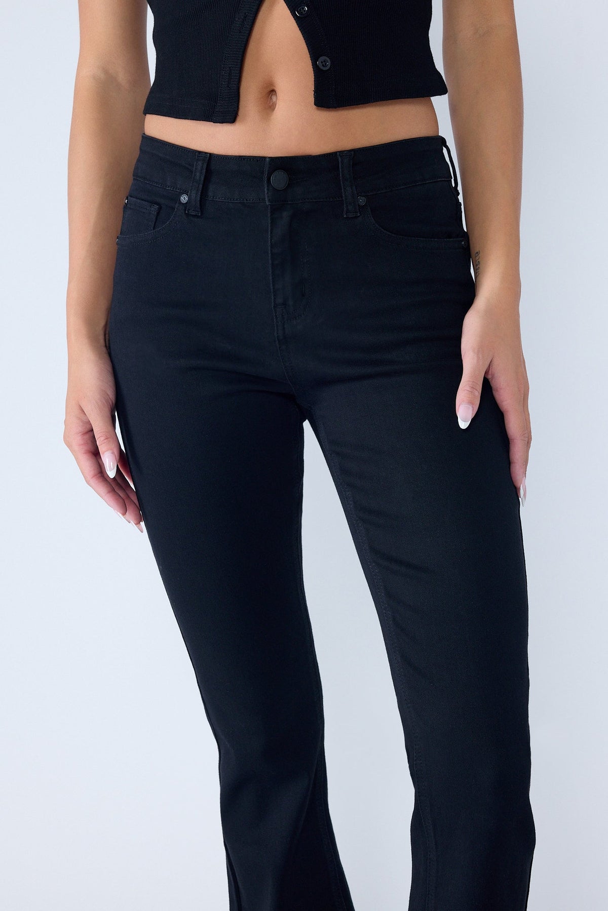 High Rise 5-Pocket Bootcut Jeans