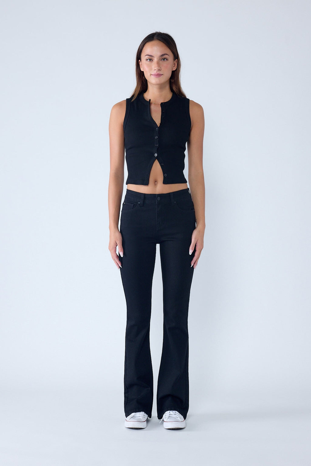 High Rise 5-Pocket Bootcut Jeans