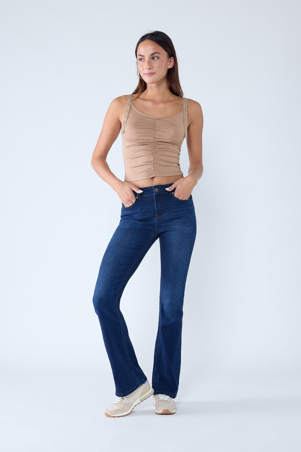 High Rise 5-Pocket Bootcut Jeans
