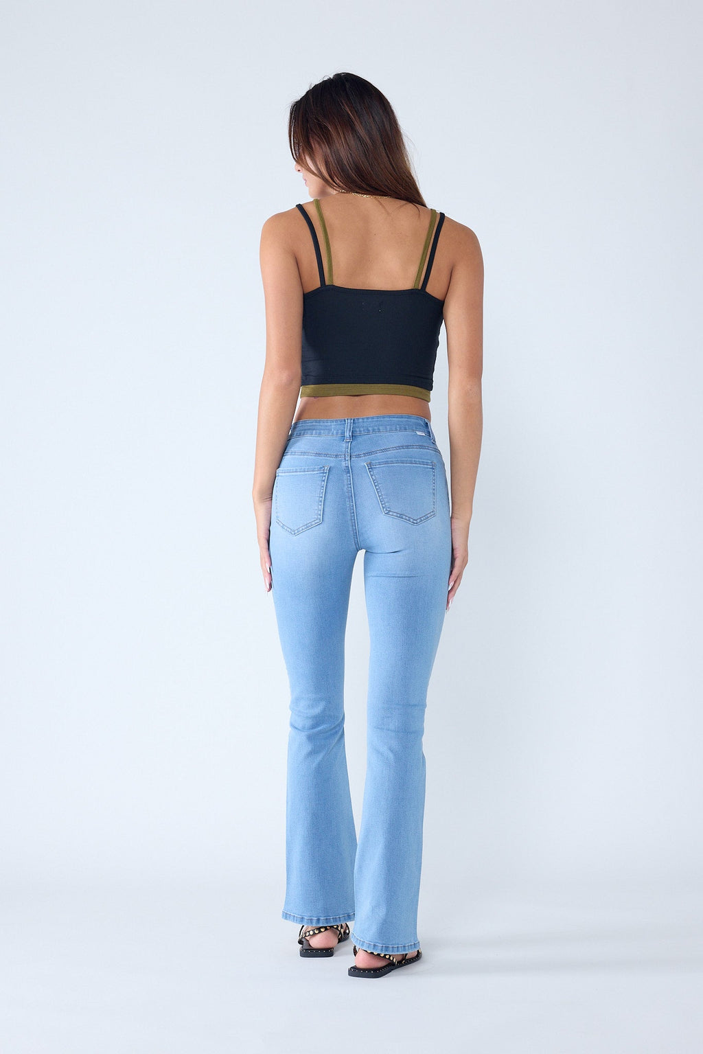High Rise 5-Pocket Bootcut Jeans