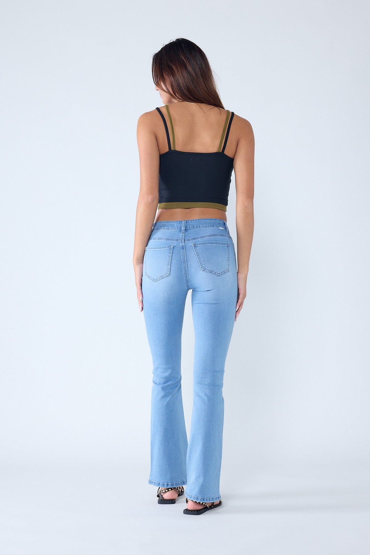 High Rise 5-Pocket Bootcut Jeans