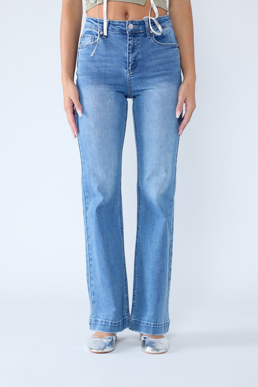 High Rise Wide Leg Jeans