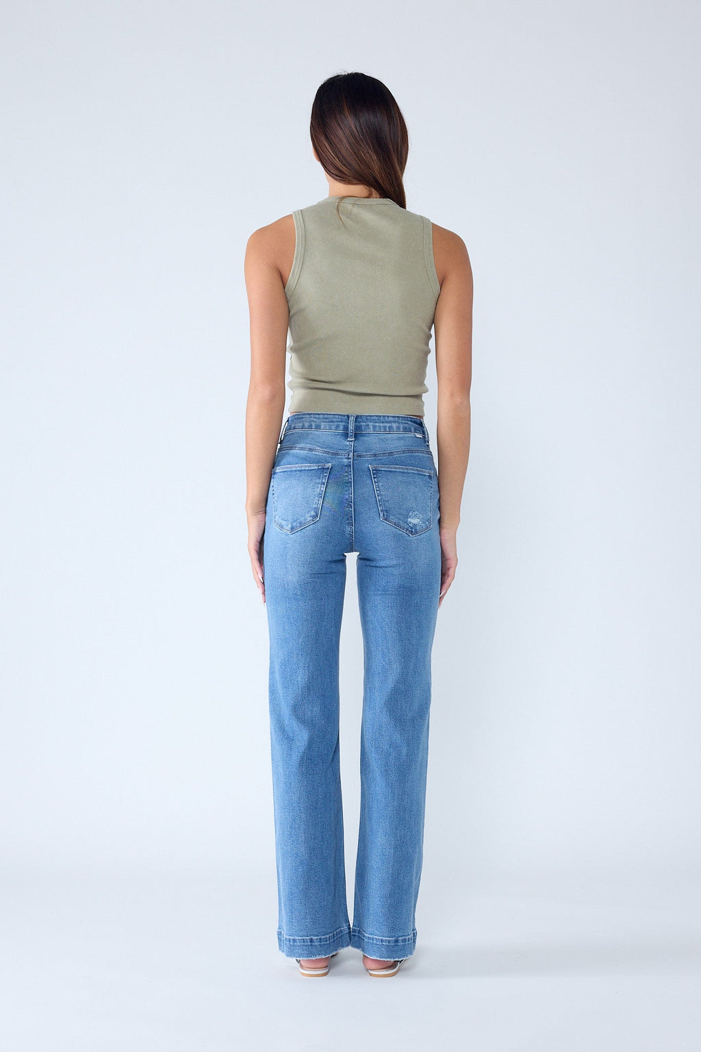 High Rise Wide Leg Jeans