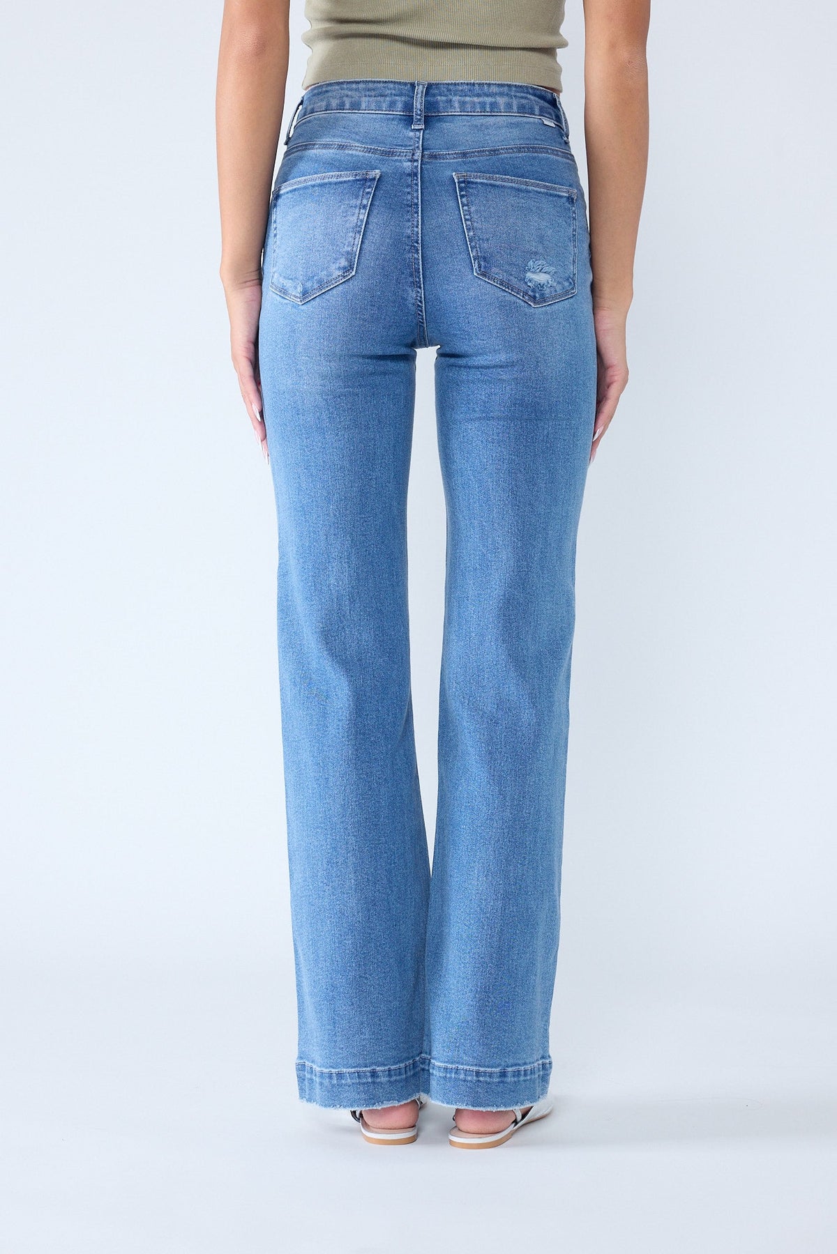 High Rise Wide Leg Jeans