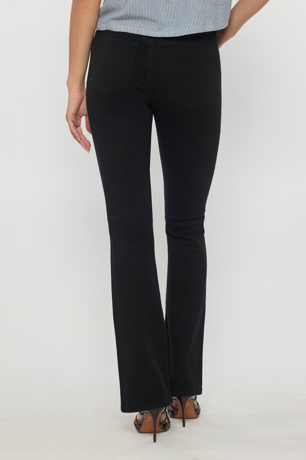 High Rise Classic Bootcut Jeans With Regular Hem
