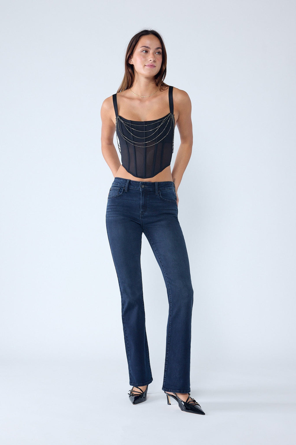 High Rise Bootcut Jeans