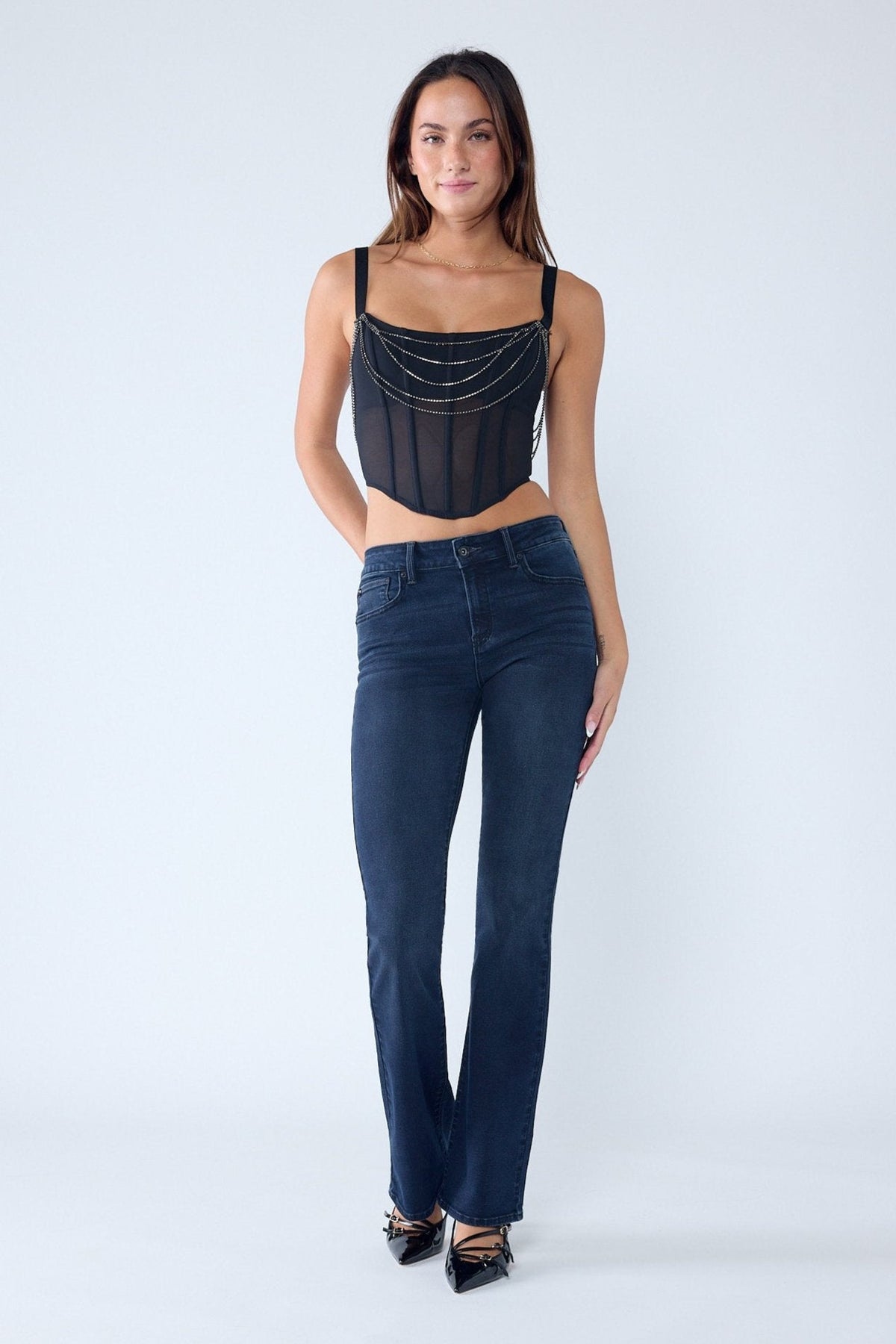 High Rise Bootcut Jeans