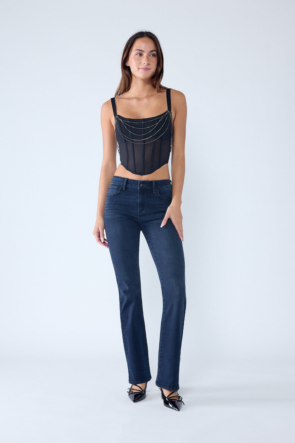 High Rise Bootcut Jeans