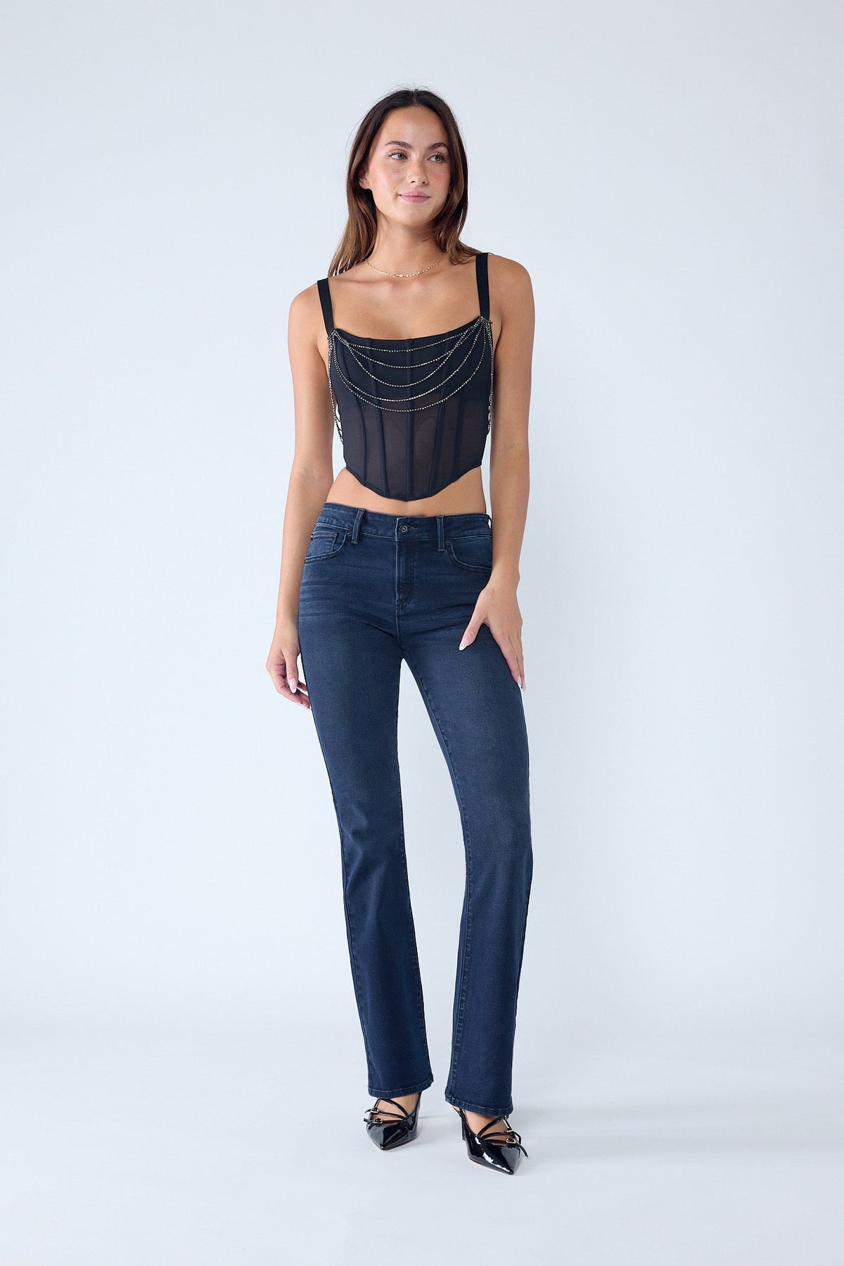 High Rise Bootcut Jeans