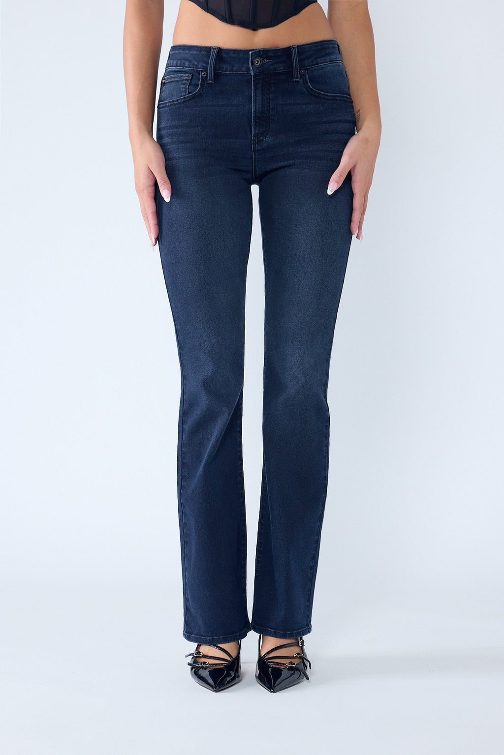 High Rise Bootcut Jeans