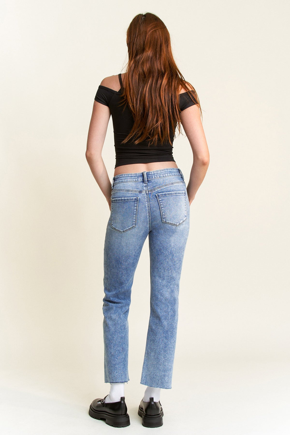 High Rise Classic Straight Jeans