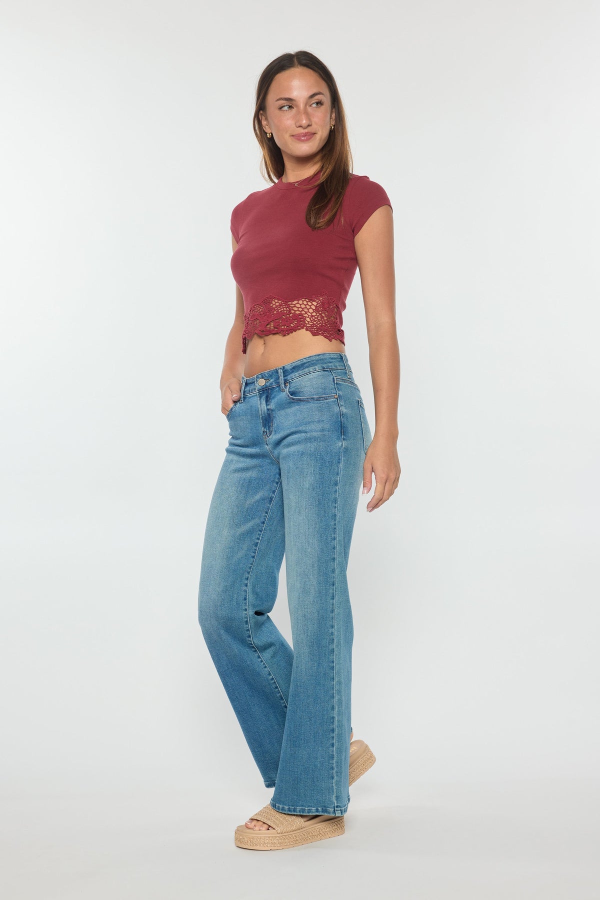 High Rise Wide Leg Jeans