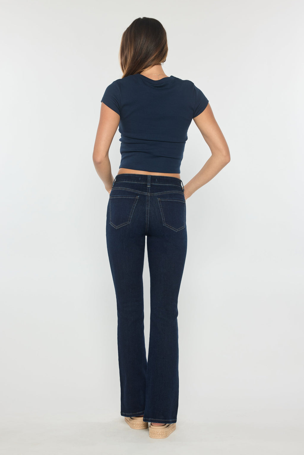 High Rise Bootcut Jeans