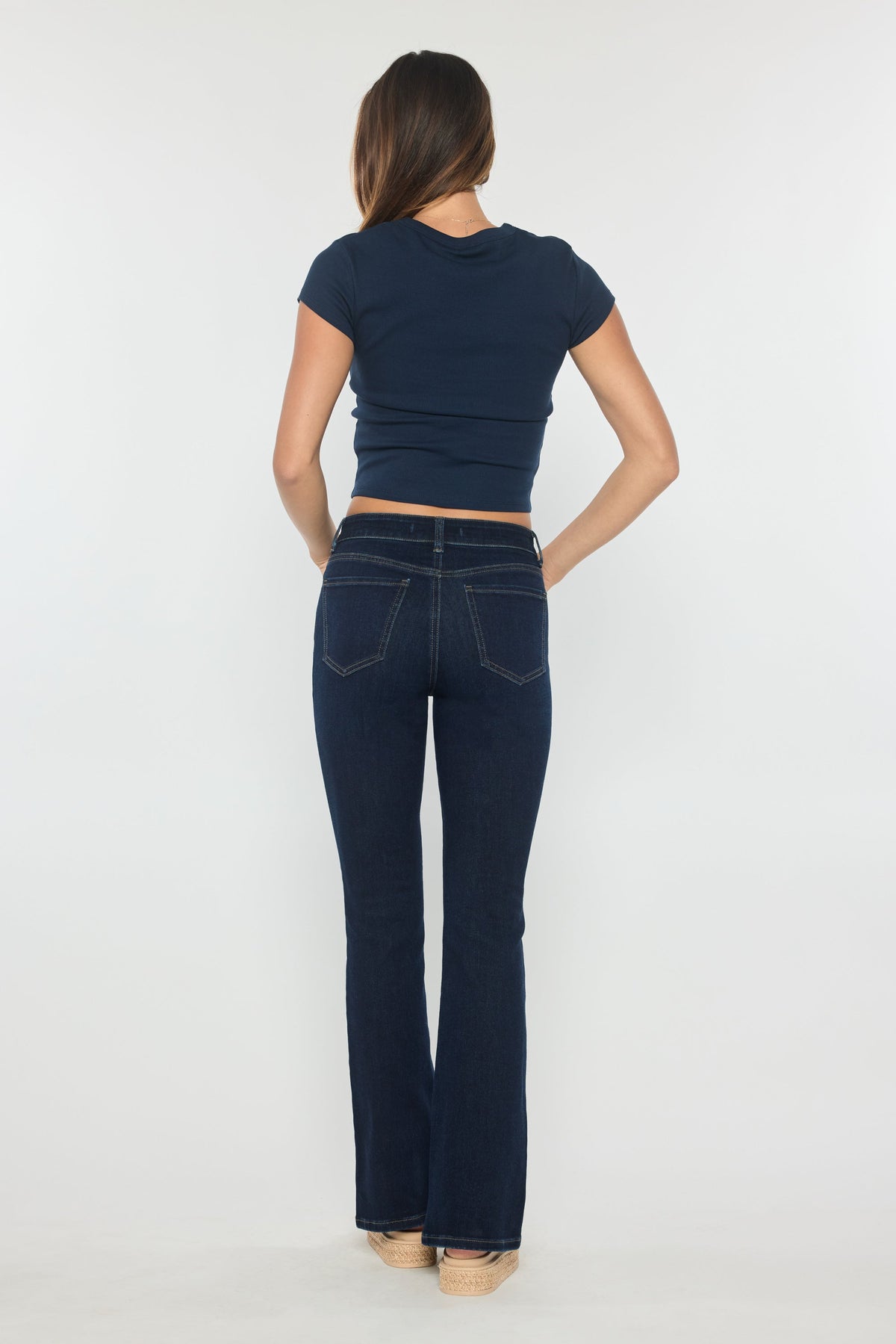 High Rise Bootcut Jeans
