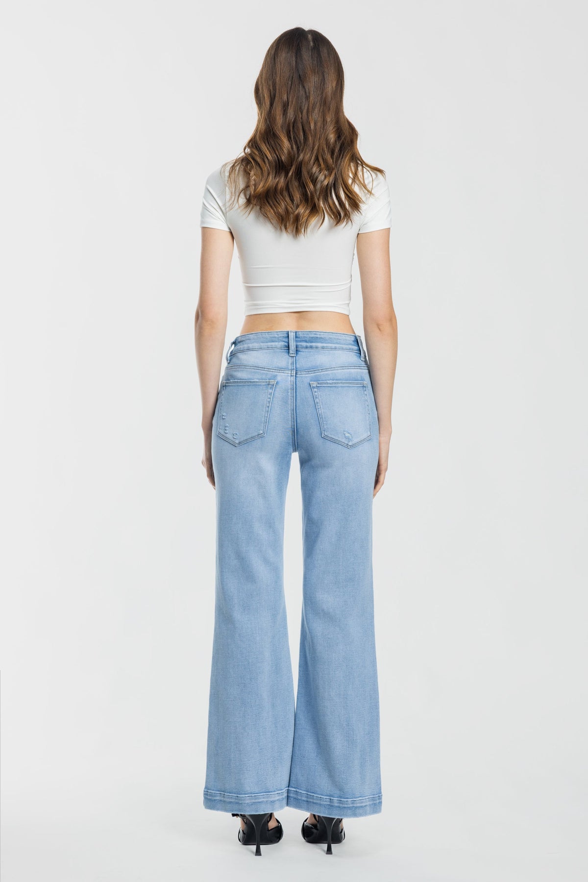 High Rise Wide Leg Jeans