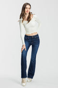 High Rise Bootcut Jeans