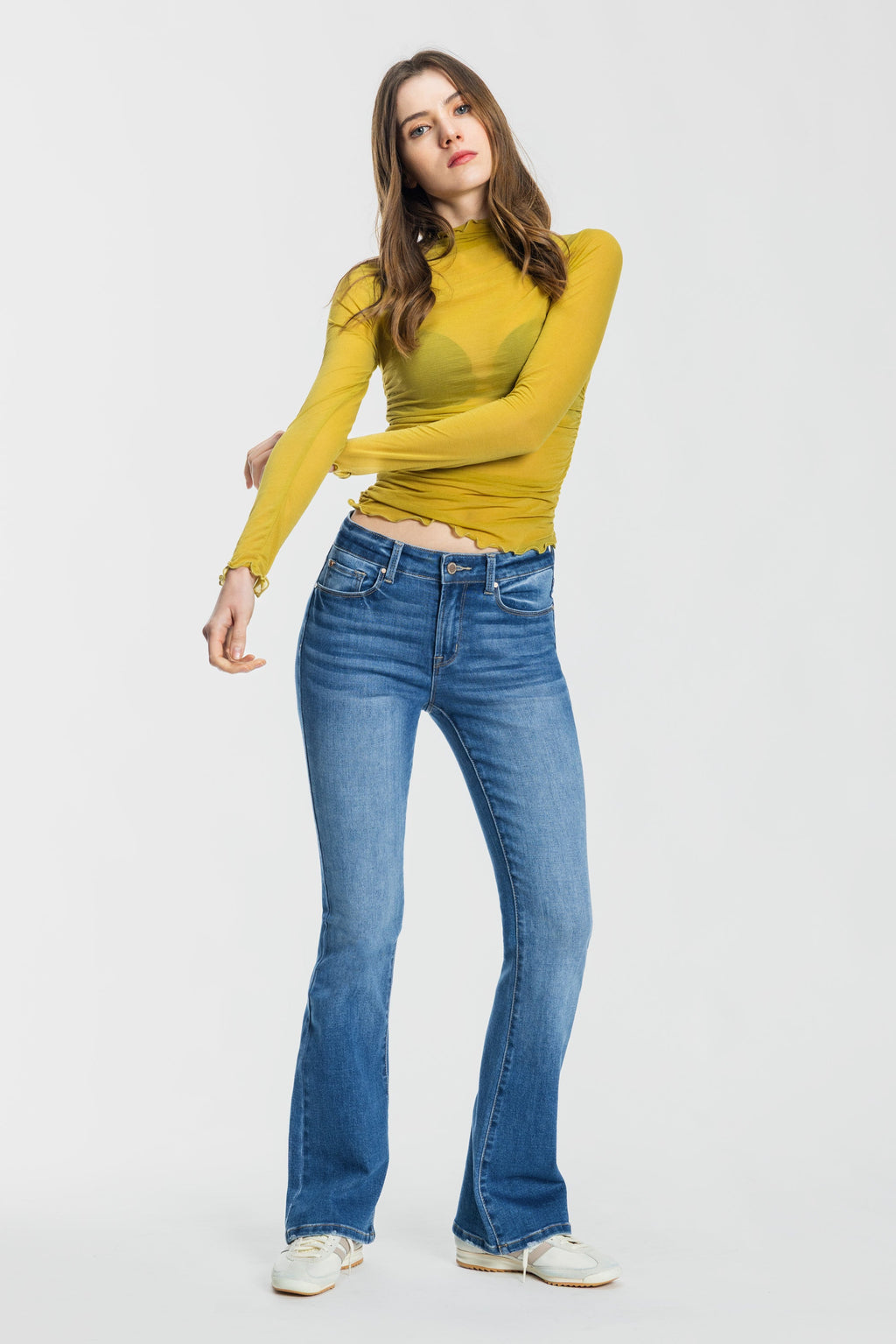 High Rise Bootcut Jeans