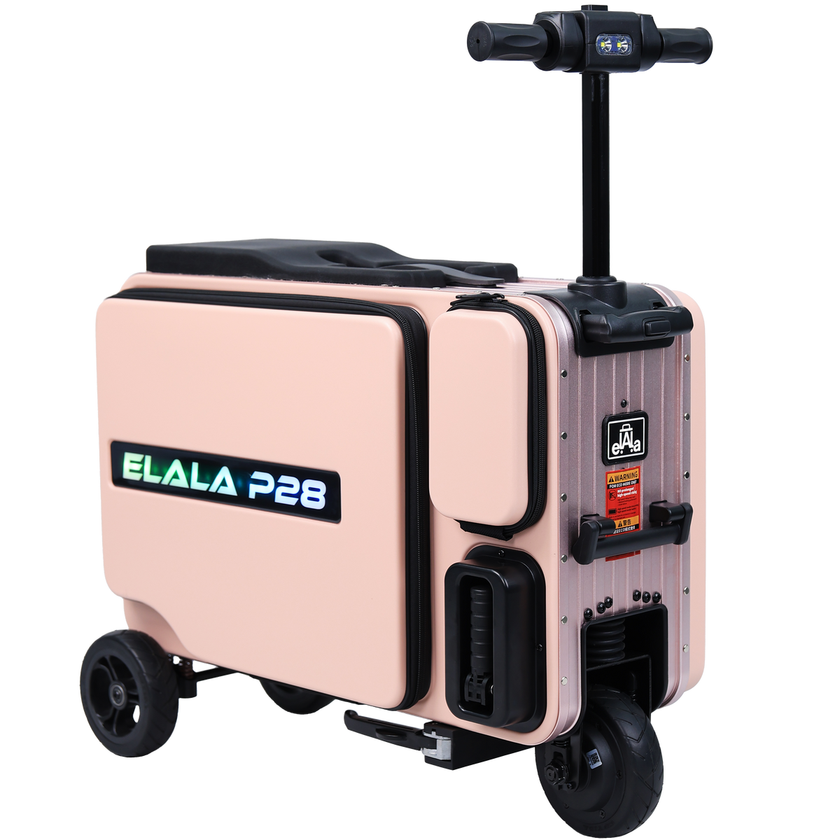 Elala P28 - The Rideable Checked Suitcase Built for Two