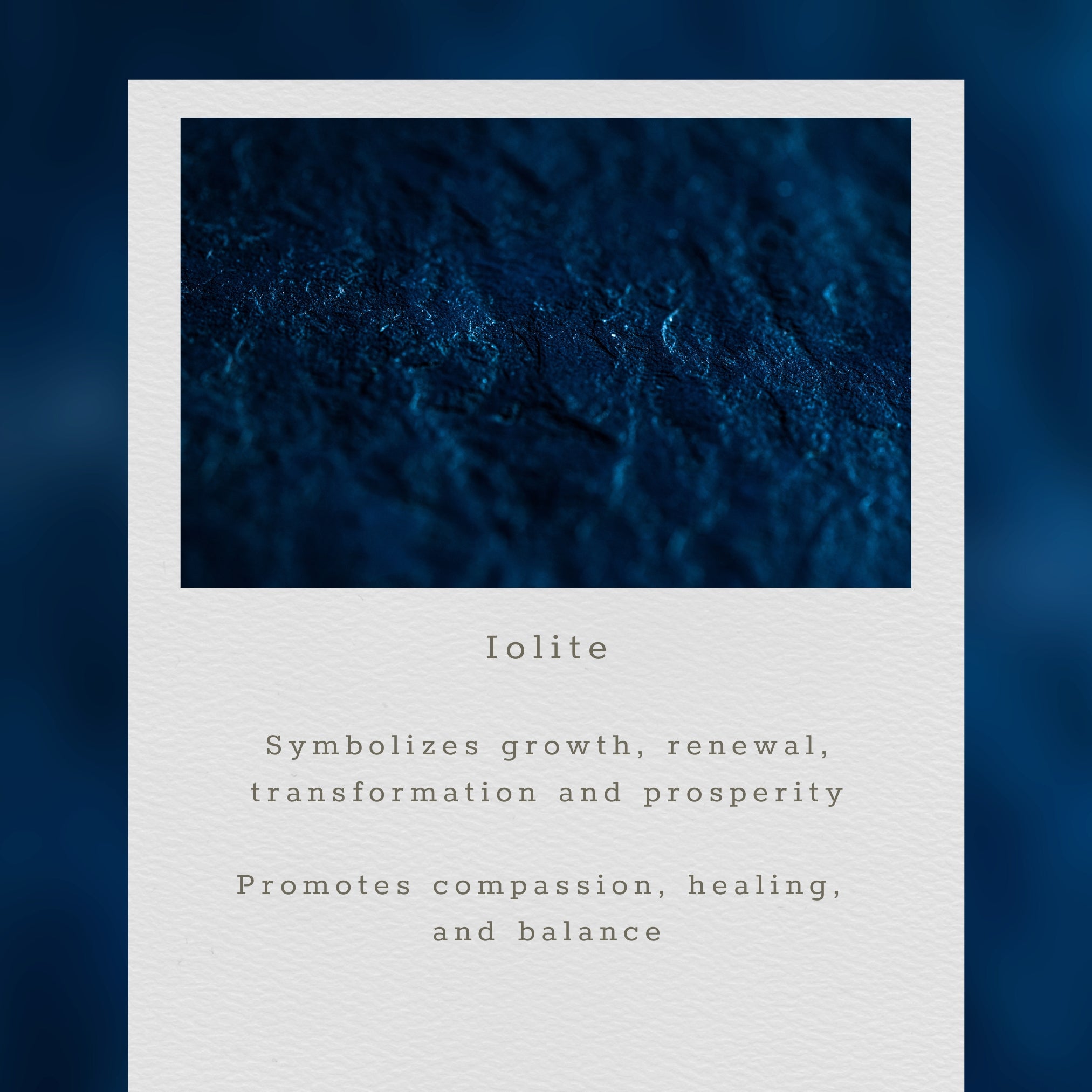 Iolite Mini Drop Layering Necklace