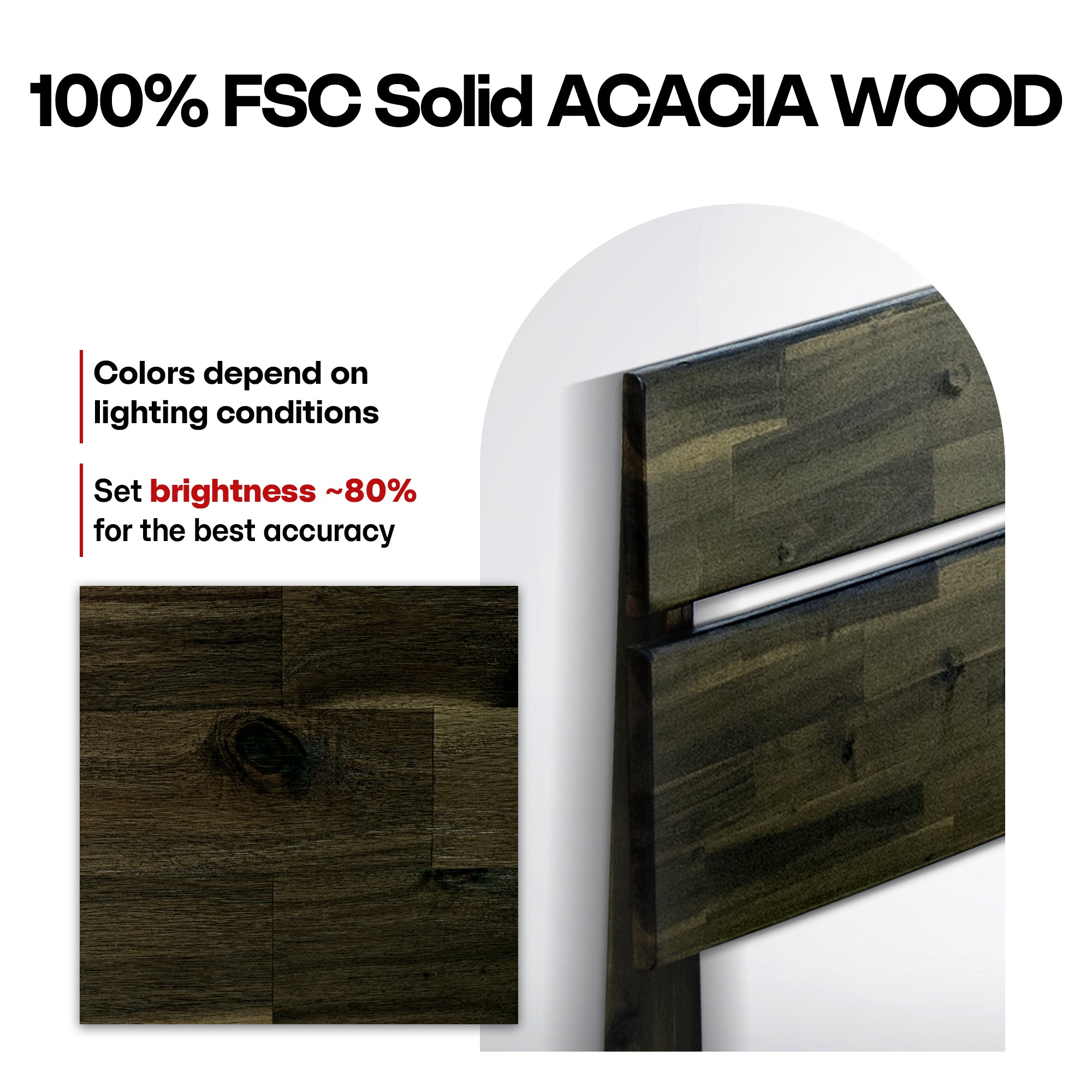 Aurora Solid Wood Bed Frame