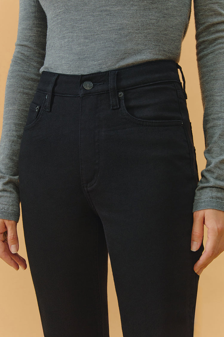 Two Shots High Rise Straight Crop Jeans HJ013