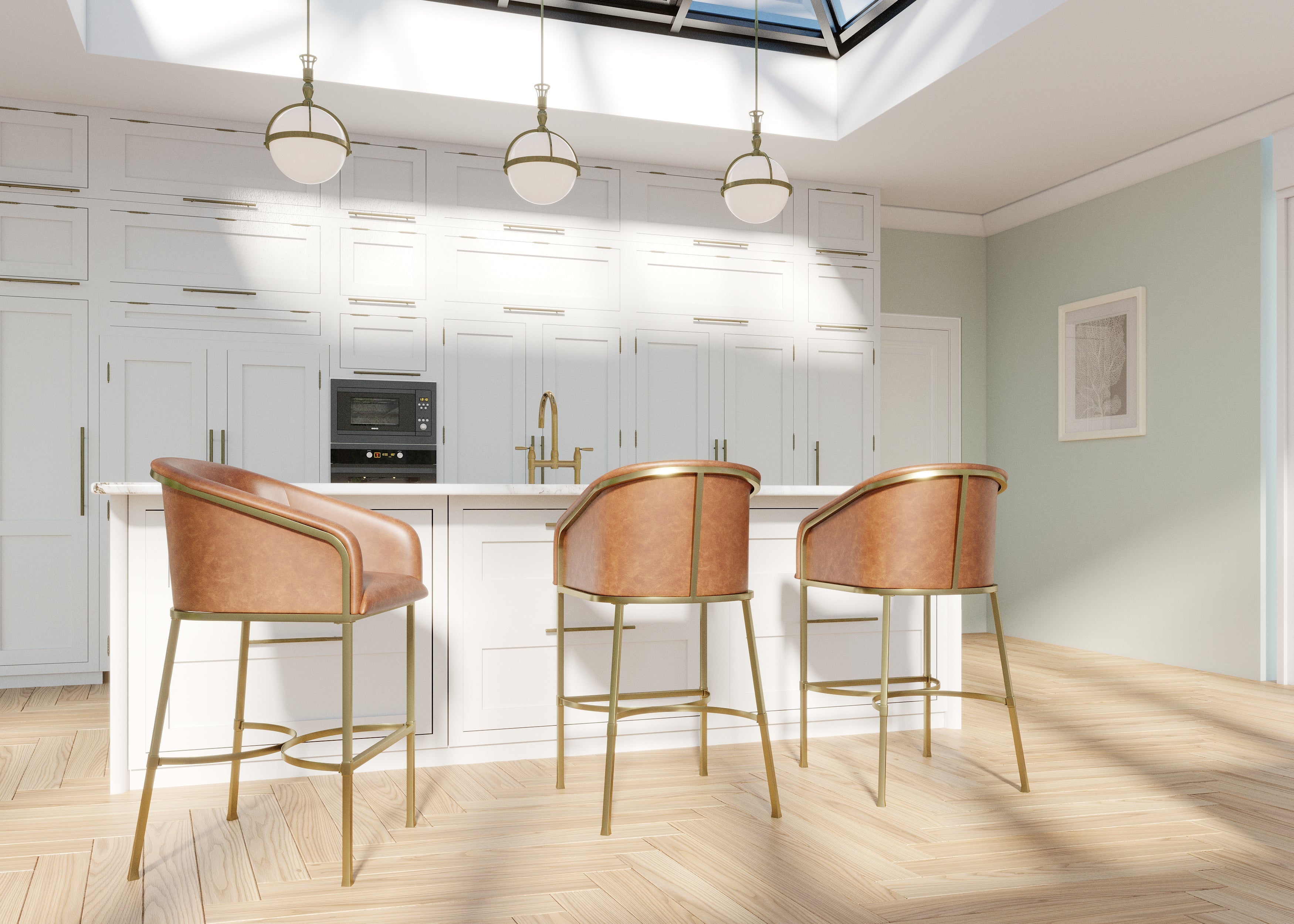 Greensboro Barstool in Brown