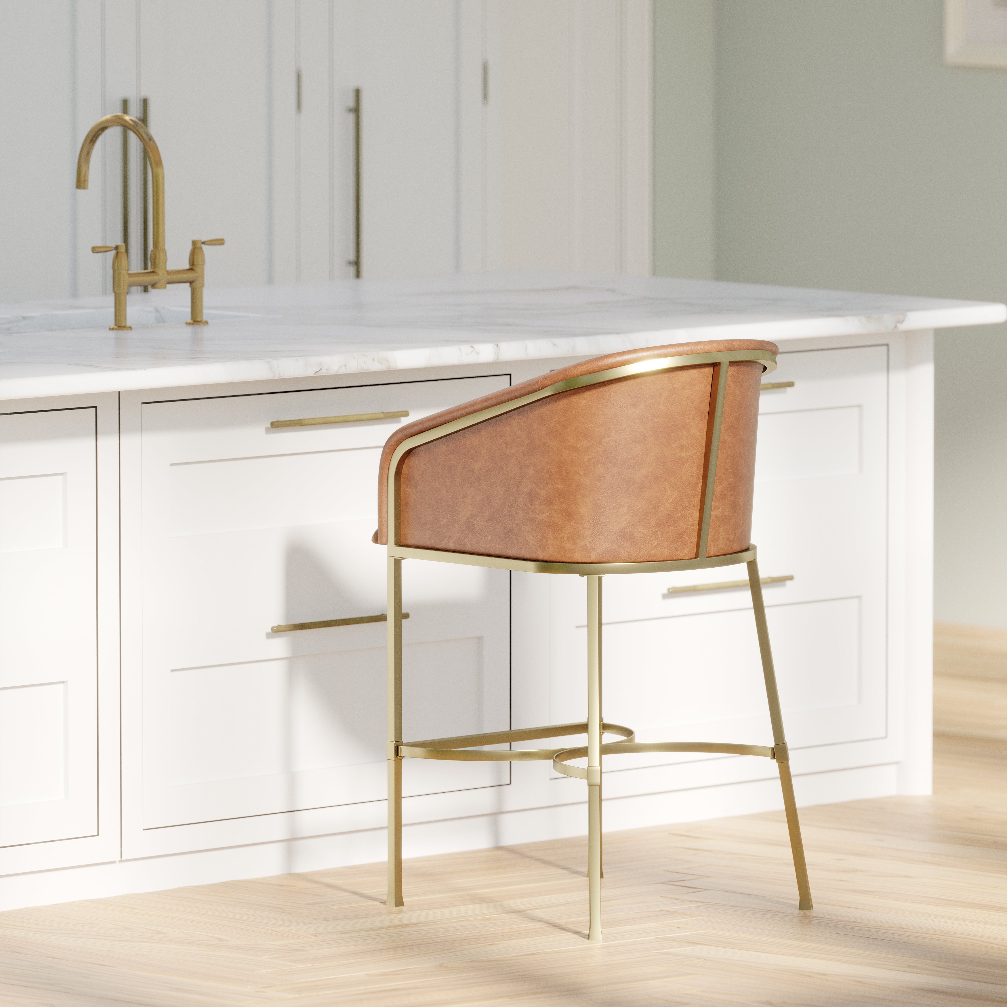 Greensboro Barstool in Brown