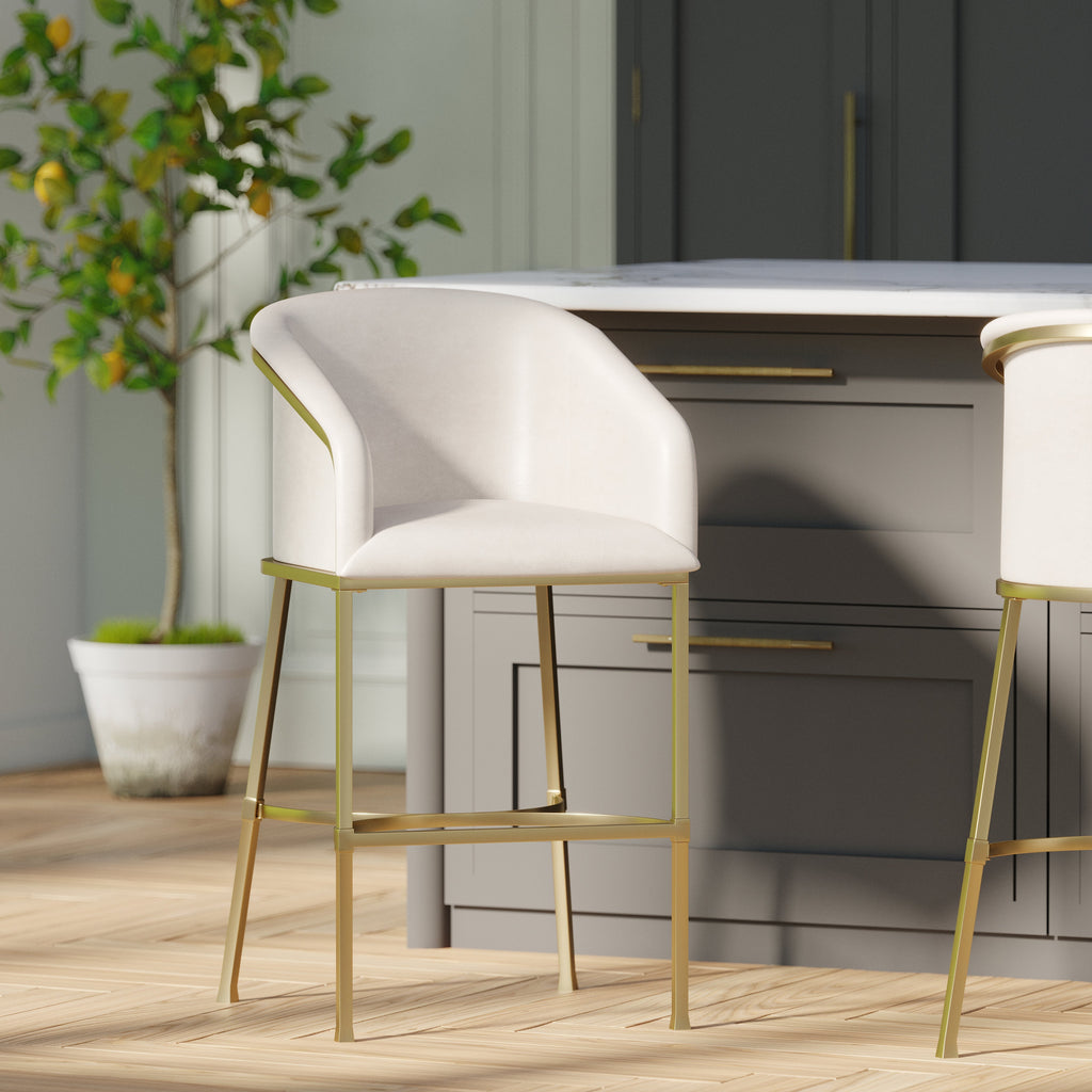 Greensboro Barstool in White