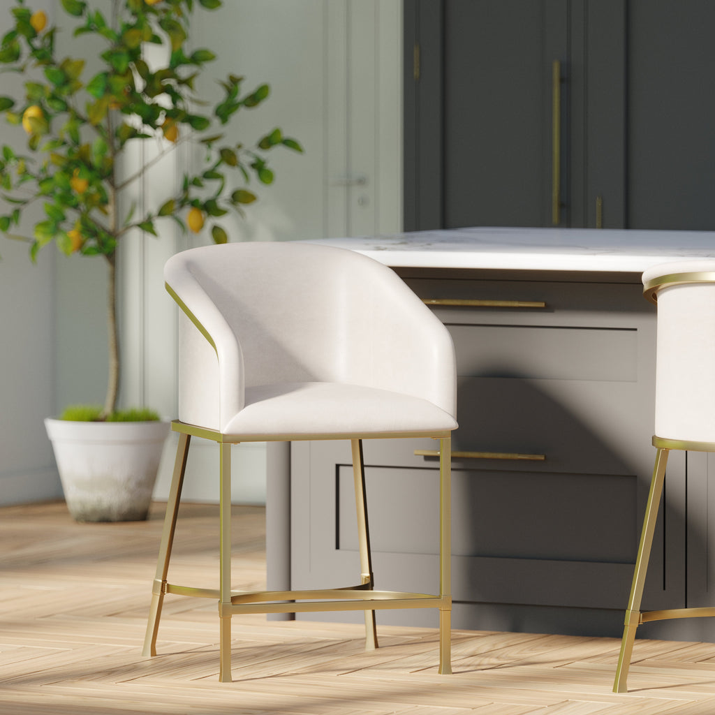 Greensboro Barstool in White