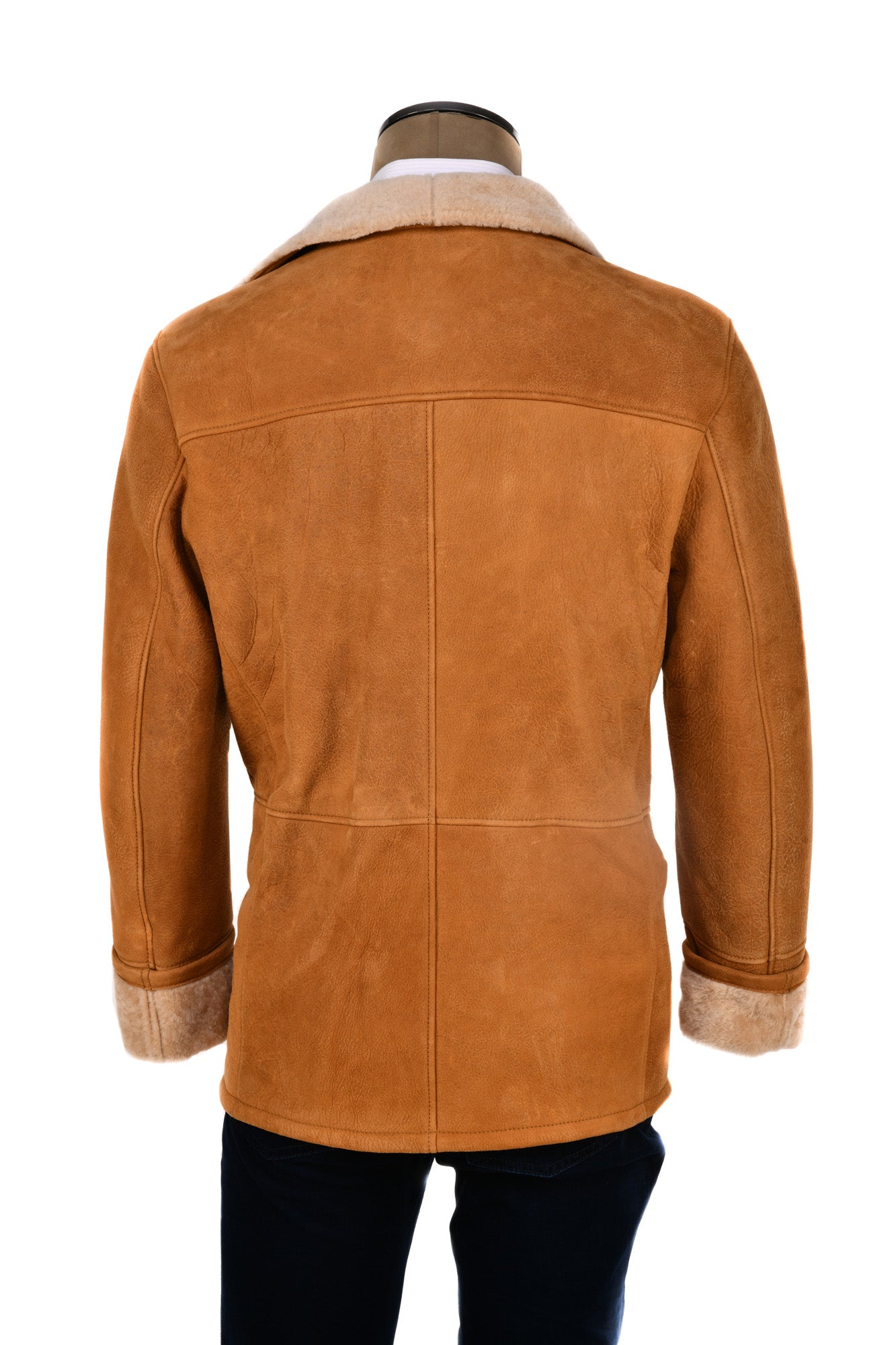 Hettabretz Leather Shearling Overcoat