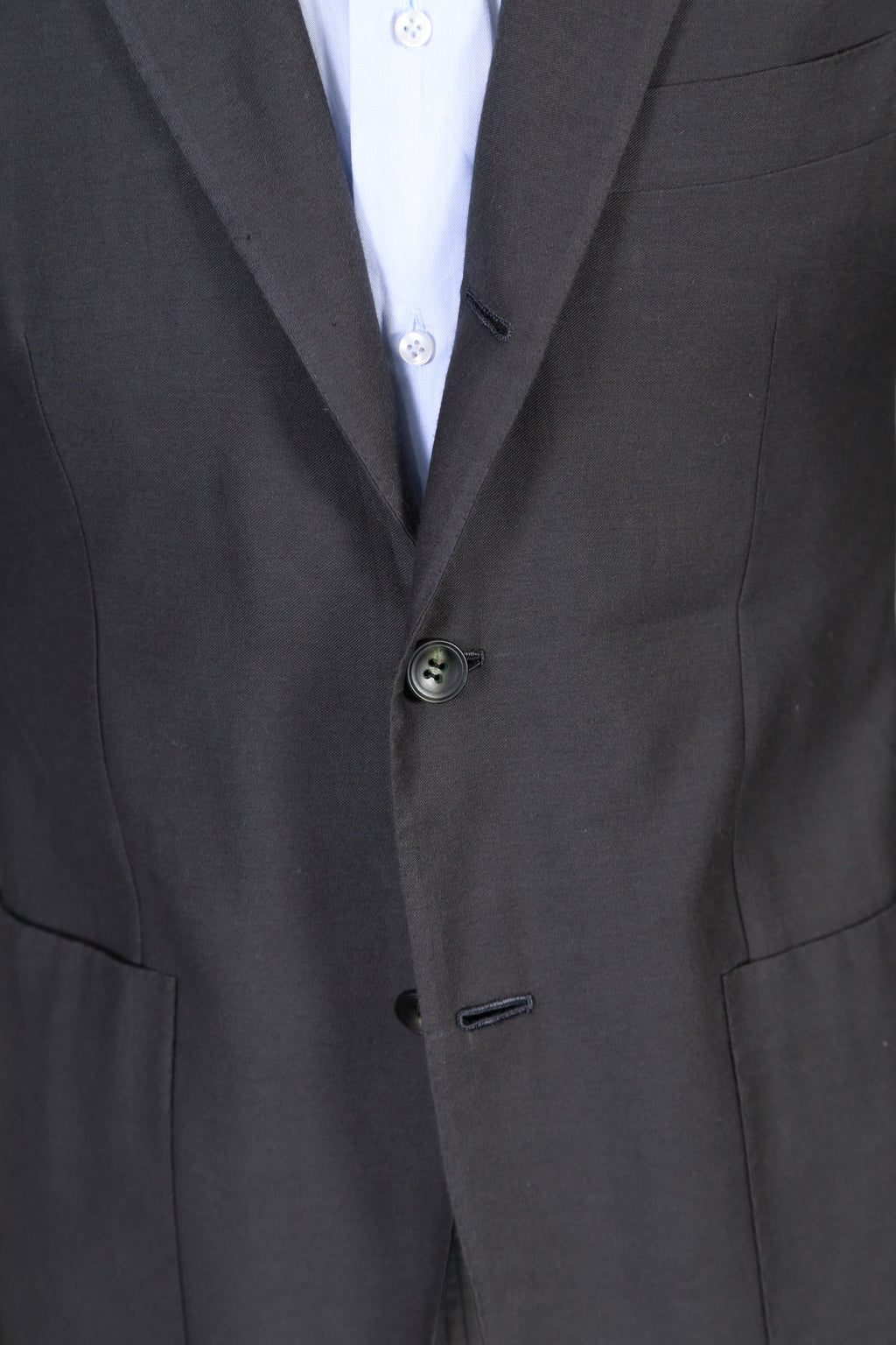 Kiton Solid Cotton-Cashmere Sport Jacket