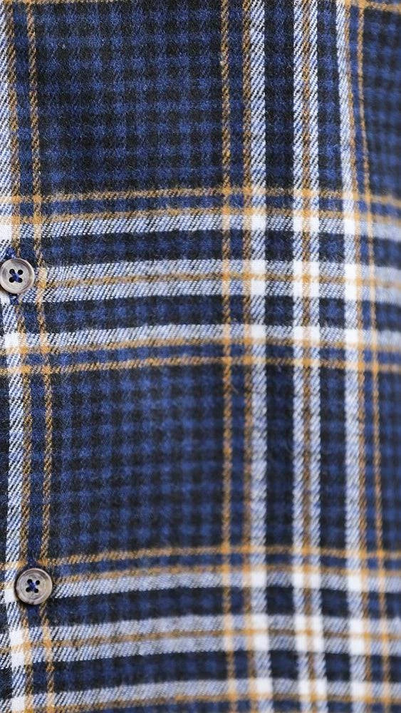 The Woodsman Shirt(Navy Plaid)