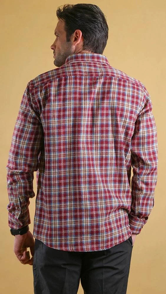 The Woodsman Shirt(Crimson Plaid)